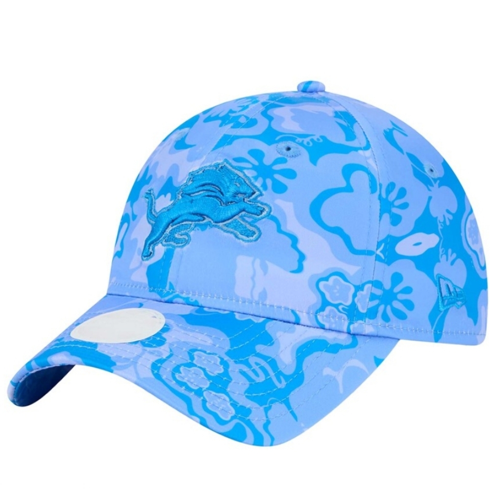 NFL New Era Blue Detroit Lions Trippy 9TWENTY Adjustable Hat